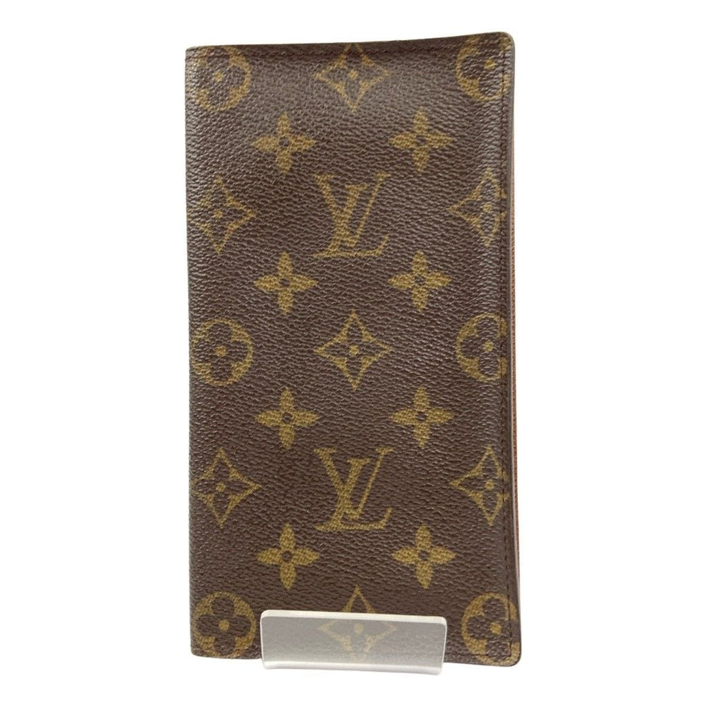 Louis Vuitton Monogram Card Holder Credit Bifold Bill Brown