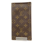 Louis Vuitton Monogram Card Holder Credit Bifold Bill Brown