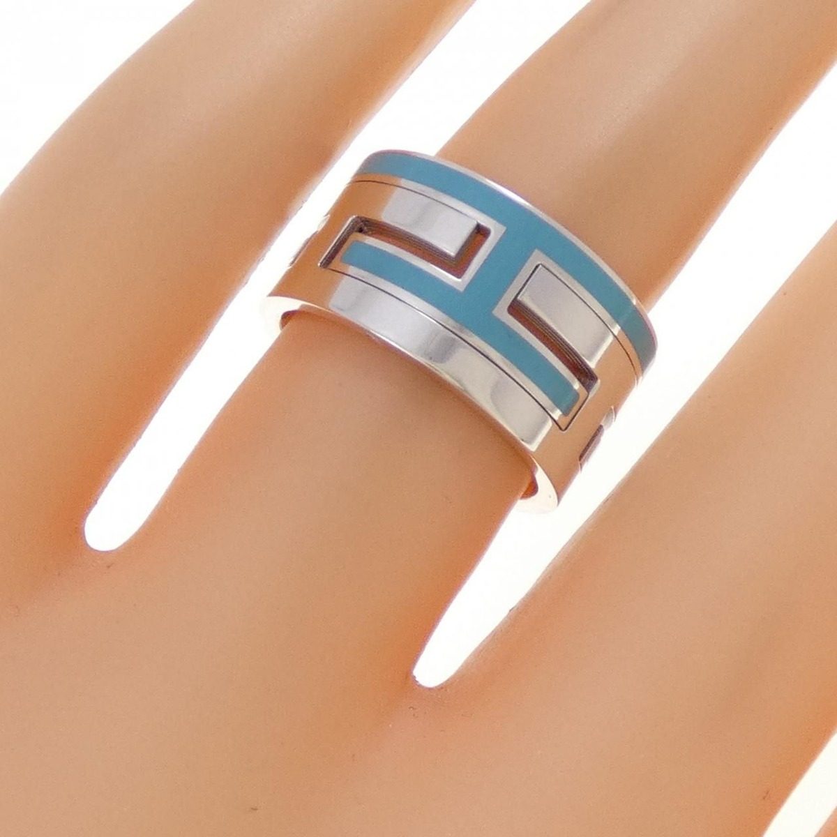 Hermes M-Bh Ring Silver