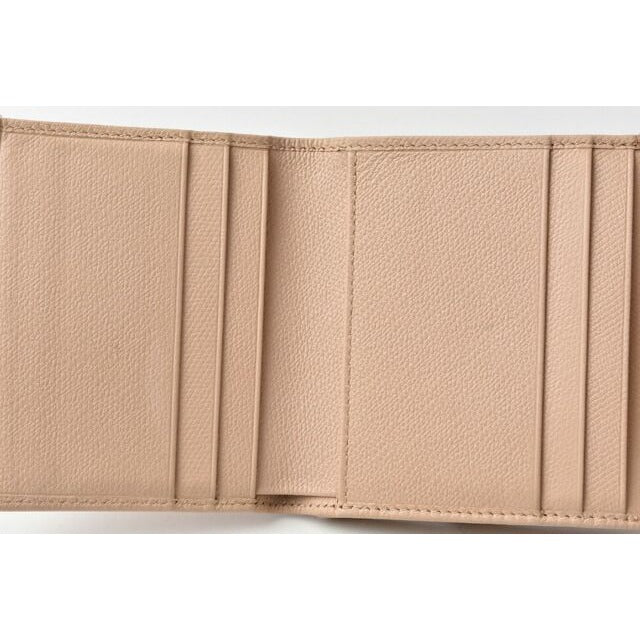Chanel Foldable Wallet Double Hook Coco Mark Beige — view 5