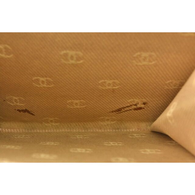 Chanel Foldable Wallet Double Hook Coco Mark Beige — view 8