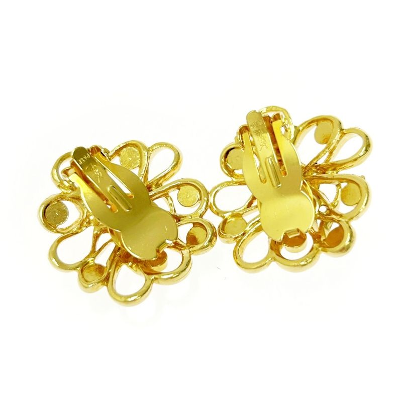 Yves Saint Laurent GP Rhinestone Flower Earrings — view 6