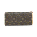 Louis Vuitton Monogram Pochette Twin GM Shoulder Bag Brown Marron — view 2