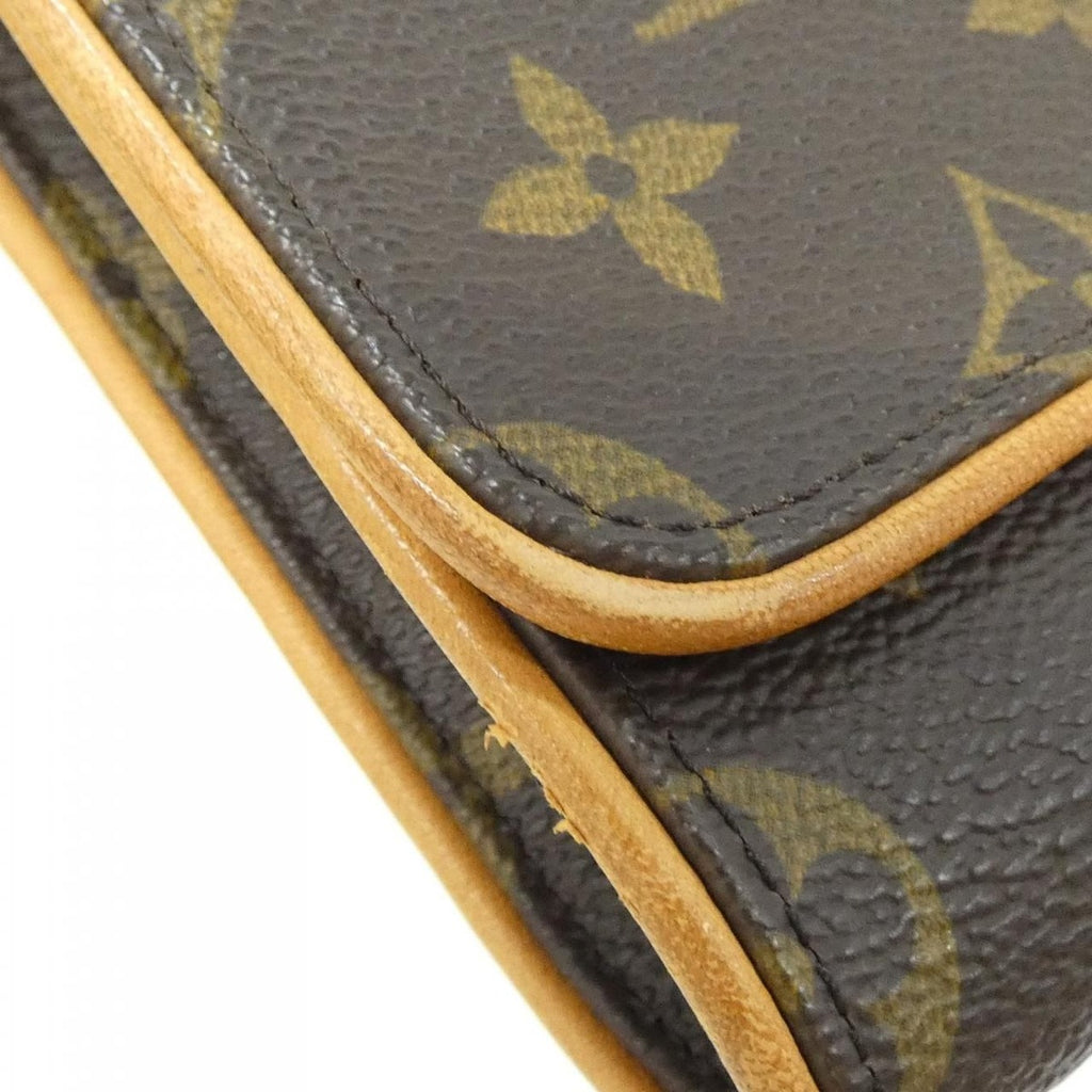 Louis Vuitton Monogram Pochette Twin GM Shoulder Bag Brown Marron — view 4