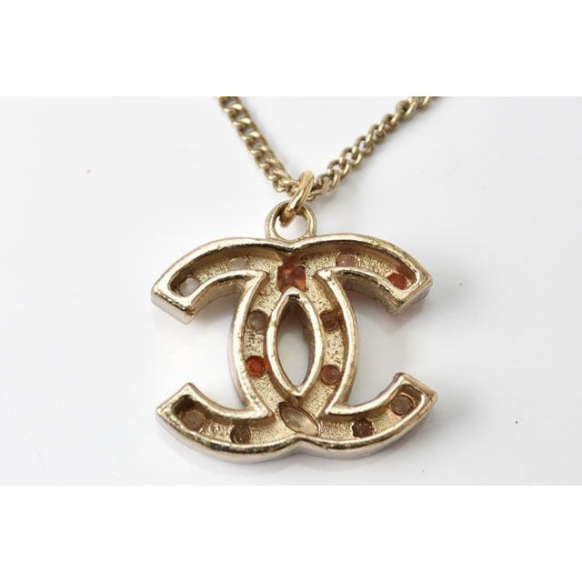 Chanel Coco Mark Rhinestone Red Vintage — view 5