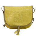 Loewe Anagram Shoulder Bag Pochette Leather Camel Outside