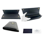 Prada Saffiano Triang Leather Triangle Logo Bifold Wallet Qhh Black — view 8