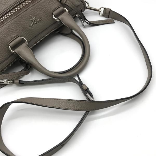 Prada Leather 2-Way Bag Gray — view 6