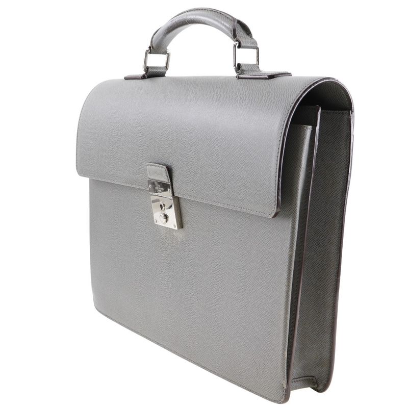 Louis Vuitton Neo Robusto 2 Briefcase Taiga Glacier Gray Business — view 2
