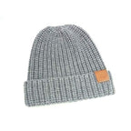 Loewe Anagram Wool Knit Hat Beanie Hat Gray