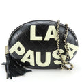 Chanel Shoulder Bag La Pausa Leather Black Gold Hardware V Stitching 26 th Chain