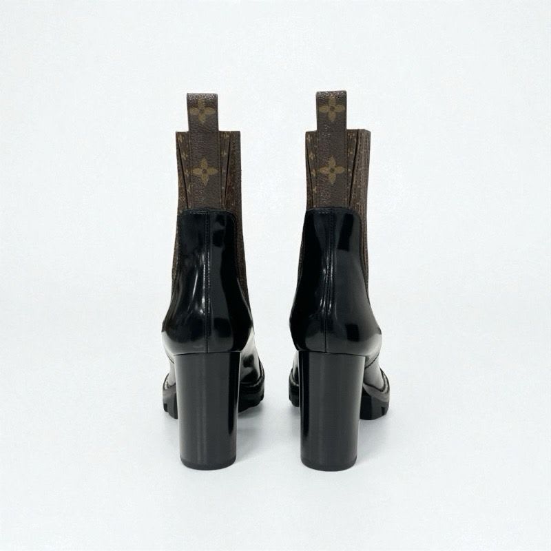 Louis Vuitton Star Trail Line Monogram Boots Short Shoes Leather Brown — view 5