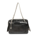 Chanel Shoulder Bag Lambskin Chain Torn Inside