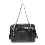 Chanel Shoulder Bag Lambskin Chain Torn Inside