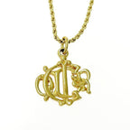 Christian Dior GP Emblem Necklace Gold — view 2