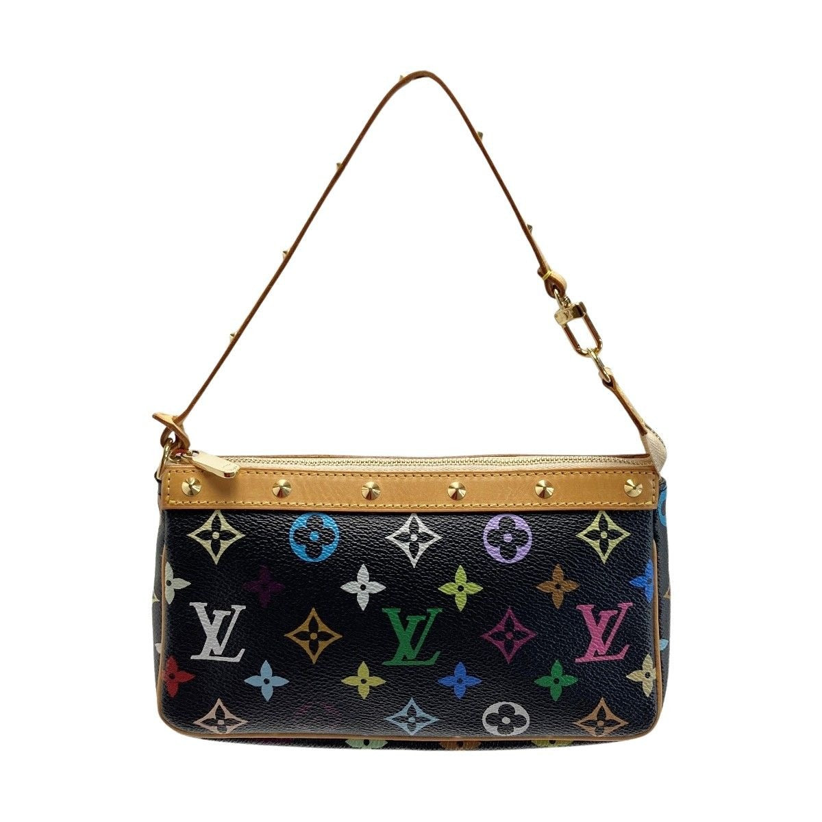 Louis Vuitton Monogram Multicolor Pochette Accessory Noir