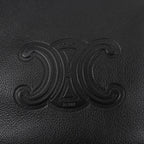 Celine Cuir Triomphe Eloise Small Leather 2-Way Shoulder Bag Black — view 8