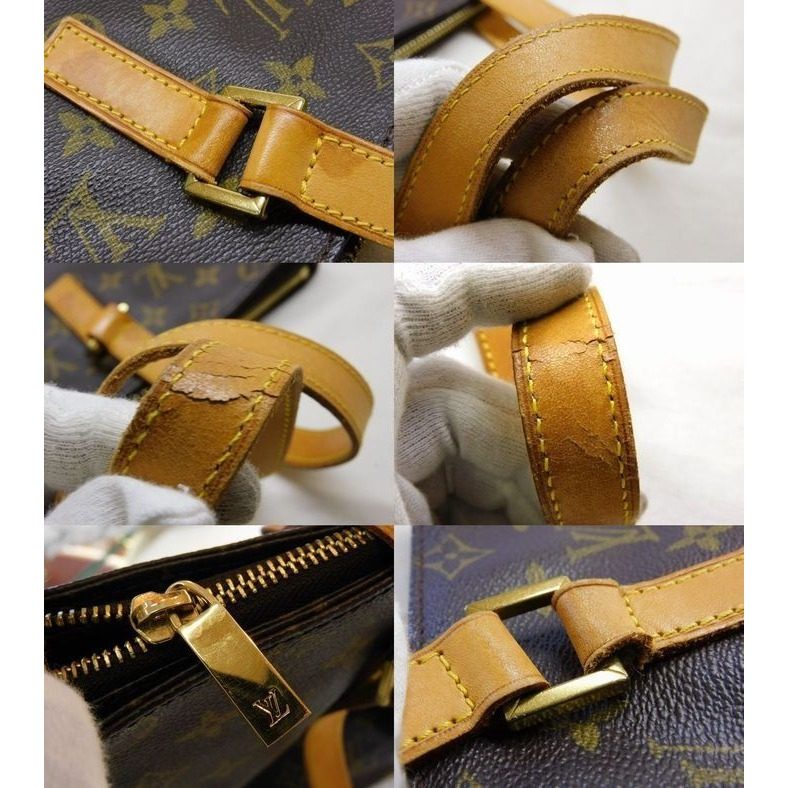 Louis Vuitton Tote Cabas Mezzo Monogram Shoulder Bag 8C — view 4