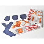 Hermes Scarf Dot Blue White