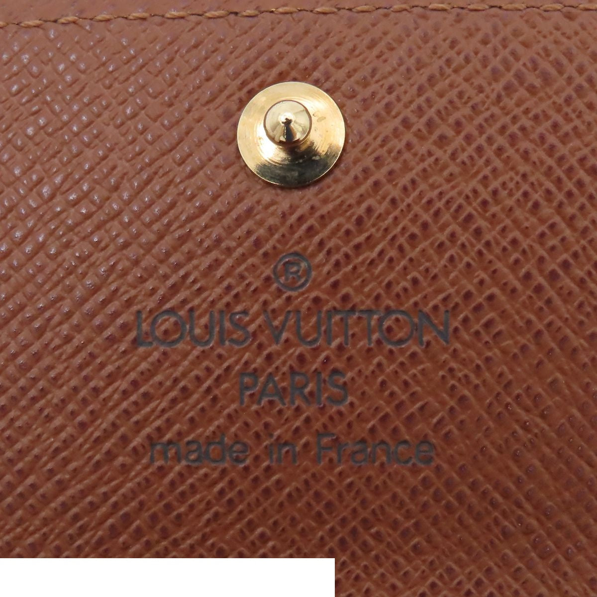 Louis Vuitton Porte Monnaie Plastic Coin Purse Brown Monogram Canvas — view 6