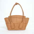 Bottega Veneta Mini Arco 2-Way Bag Leather Camel Gold