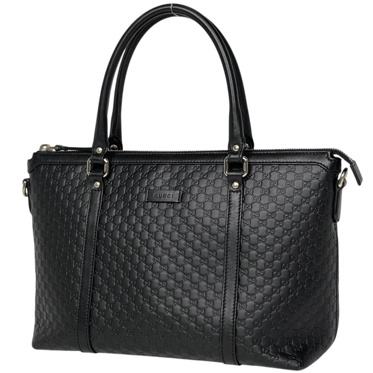 Gucci Micro Guccissima Handbag Leather Black