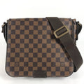 Louis Vuitton Shoulder Bag District PM Damier Canvas Ebene Brown