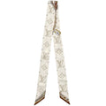 Louis Vuitton Ribbon Scarf Bandeau BB Ultimate Monogram Silk White Chain Pattern