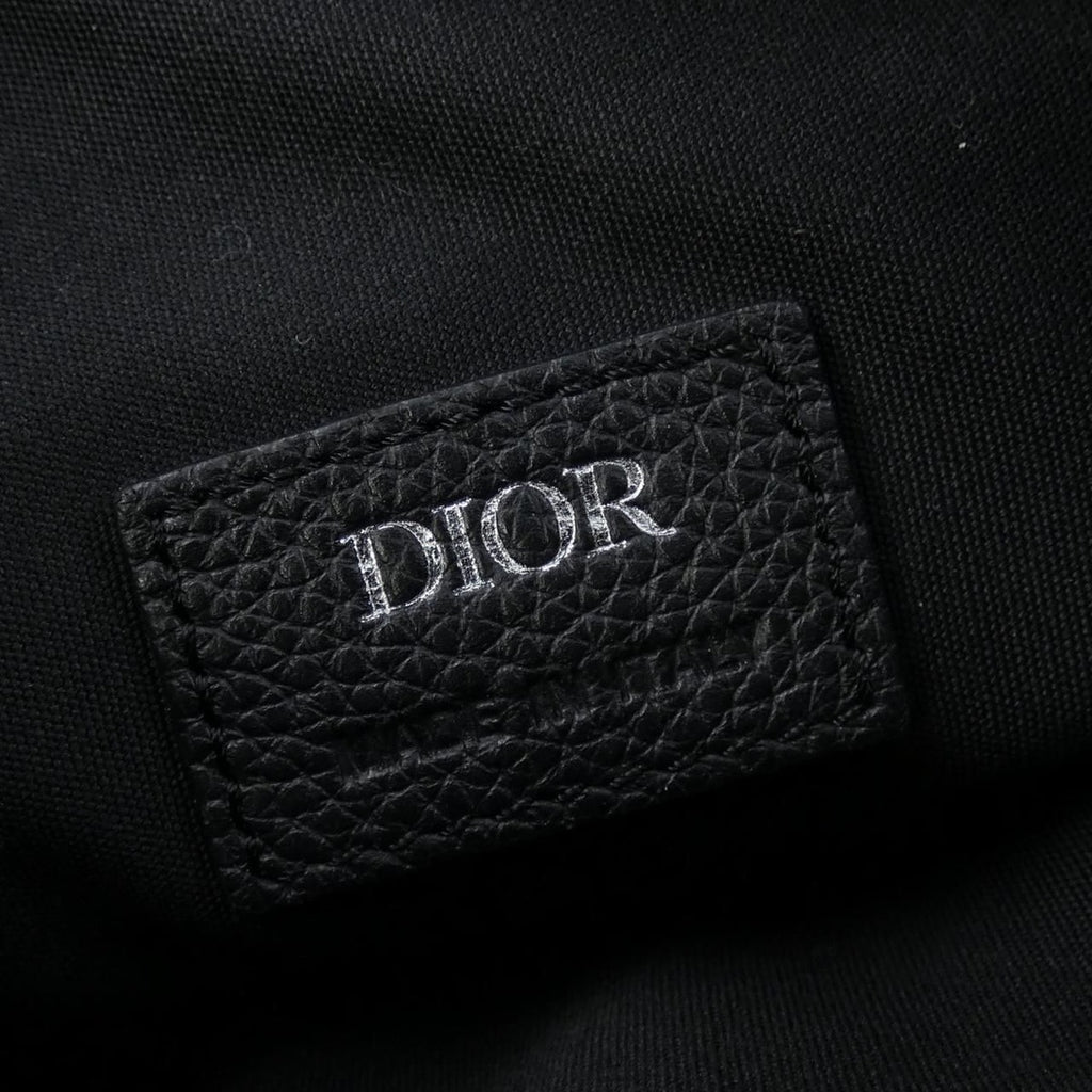Dior Saddle Blue Jacquard Bag Black Navy Beige — view 5