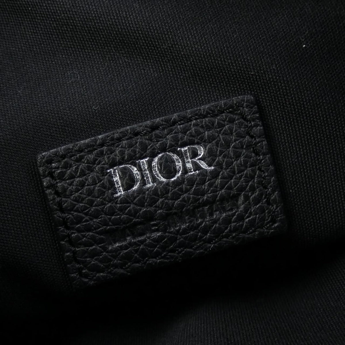 Dior Saddle Blue Jacquard Bag Black Navy Beige — view 5