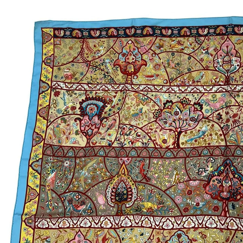 Hermes Carre 140 Scarf in the Land of Blooming Islands Cashmere Multicolor — view 2