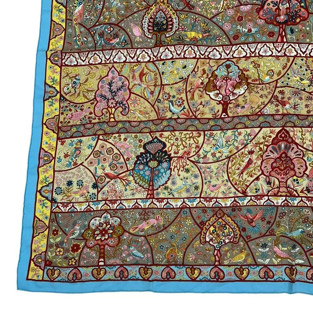 Hermes Carre 140 Scarf in the Land of Blooming Islands Cashmere Multicolor — view 4