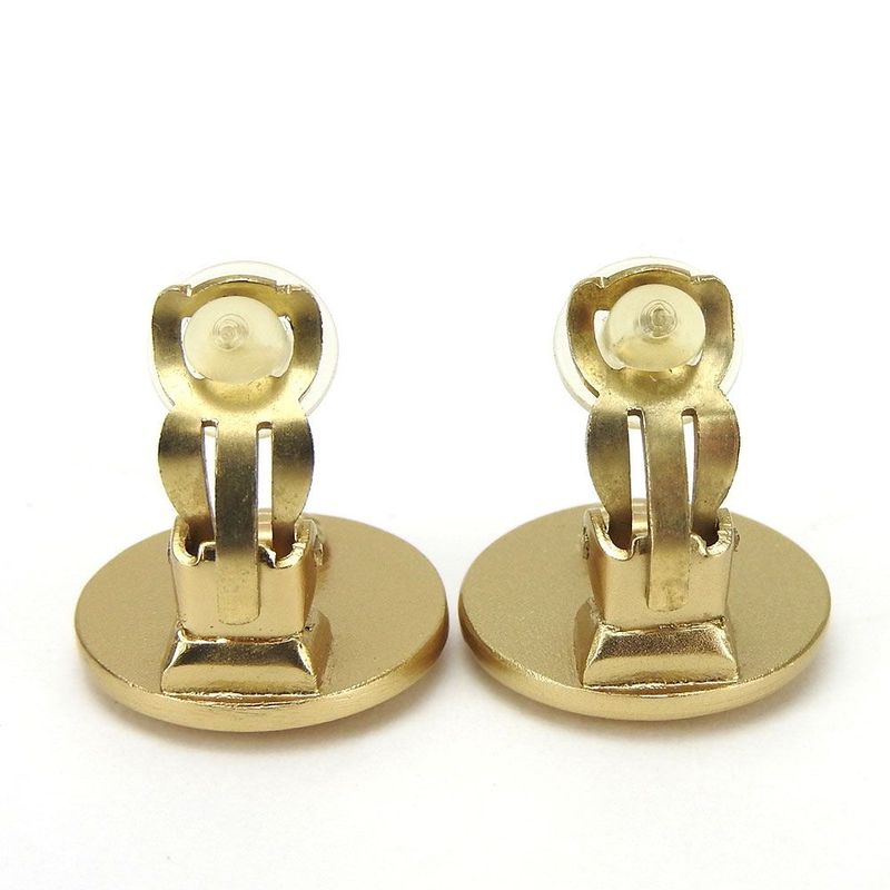 Chanel Ring Coco Mark Gold Plated GP Red Rhinestone Accessories — view 3