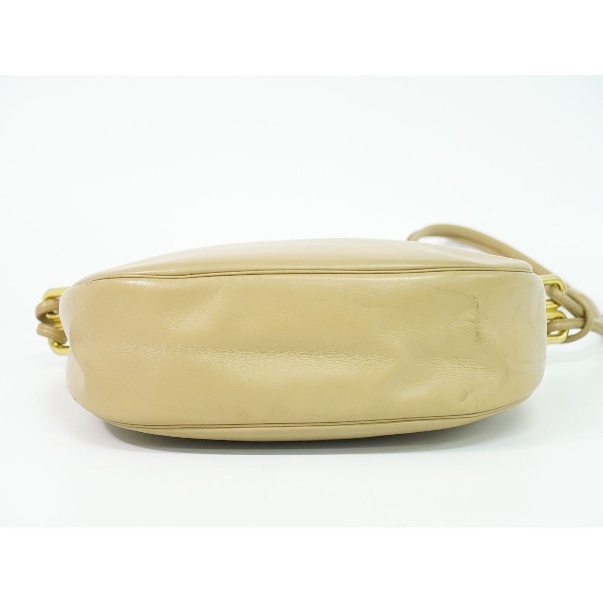 Dior Leather Shoulder Bag Beige — view 3