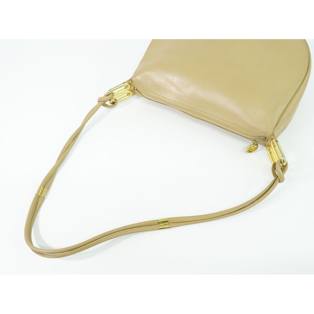 Dior Leather Shoulder Bag Beige — view 4