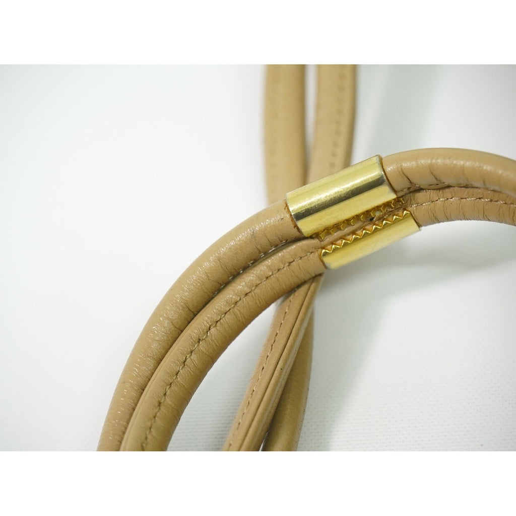 Dior Leather Shoulder Bag Beige — view 5