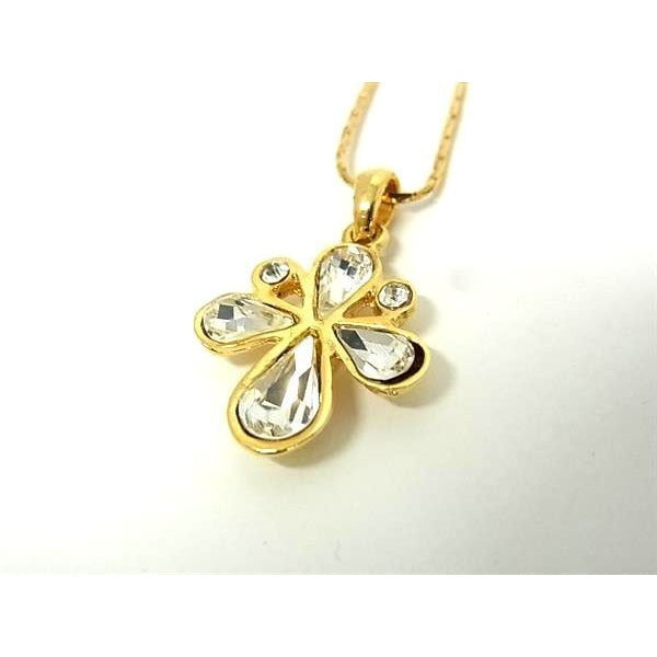 Yves Saint Laurent Pendant Necklace Gold Metal Bijoux — view 3