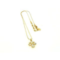 Yves Saint Laurent Pendant Necklace Gold Metal Bijoux
