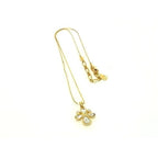 Yves Saint Laurent Pendant Necklace Gold Metal Bijoux