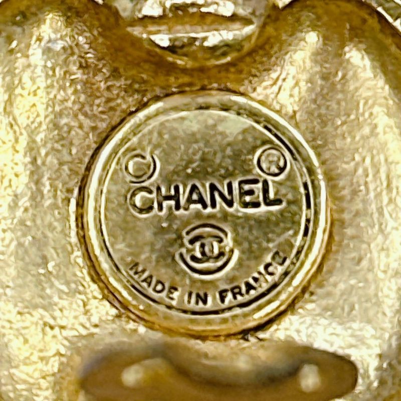 Chanel Vintage Large Earrings Coco Mark — view 8