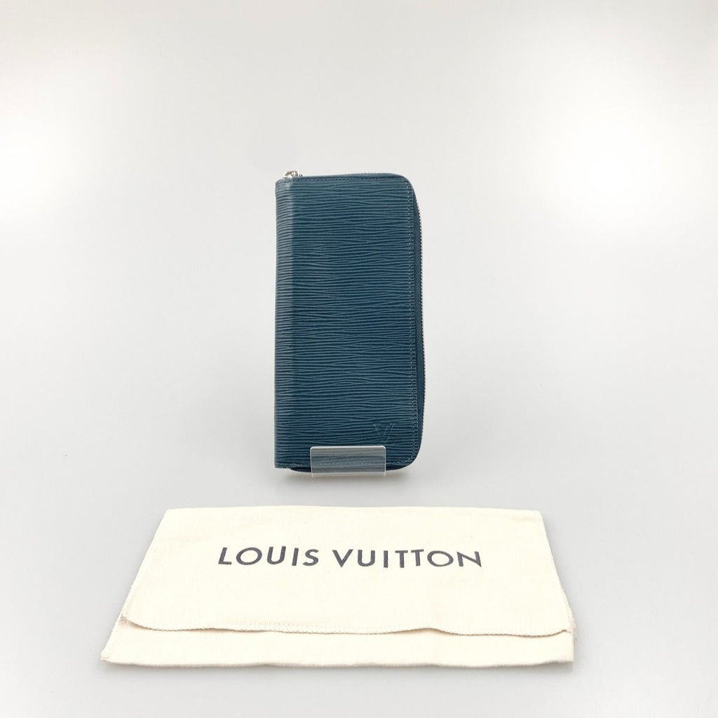 Louis Vuitton Epi Zippy Wallet Vertical Round Zipper Long Blue — view 8