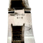 Hermes Metal Purple Bracelet Bangle Silver — view 6