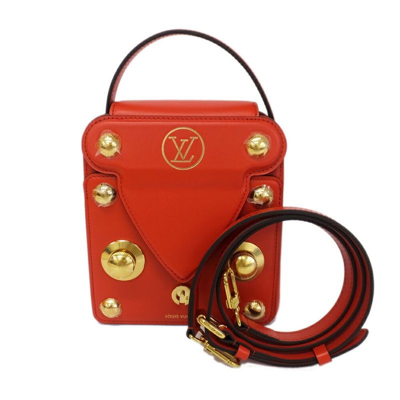 Louis Vuitton S Lock Bag Red Logo Shoulder