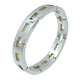Hermes Vintage H Motif Silver 925 Bracelet Bangle Accessory 0912