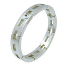 Hermes Vintage H Motif Silver 925 Bracelet Bangle Accessory 0912