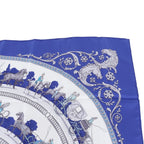 Hermes Reprint Carre 90 la Promenade de Longchamps Walk to Long Chien Silk — view 2