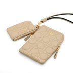 Christian Dior Mobile Smartphone Accessories Beige Gold Black Lady Cannage