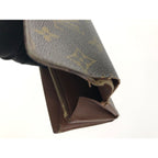 Louis Vuitton Long Wallet Monogram Porte Monnaie Credit Brown — view 8