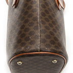 Celine Vintage Bucket Tote Brown Macadam Canvas — view 7