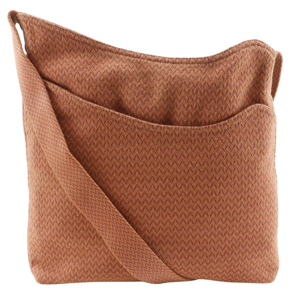 Hermes Sac de Pansage Canvas Orange Shoulder Bag